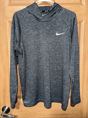 Nike Dark Heather Gray Long Sleeve Hoodie